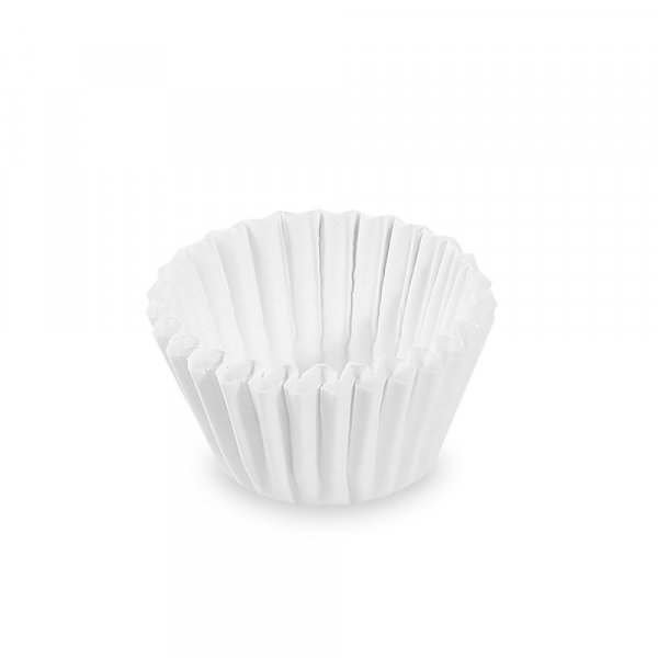 1000 Stk. Gebäckkapseln Muffinförmchen weiß Ø 28x16 mm